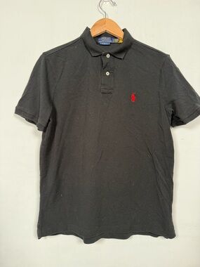 Ralph Lauren Black Polo Shirt, Size S, 100% Cotton, Great Condition